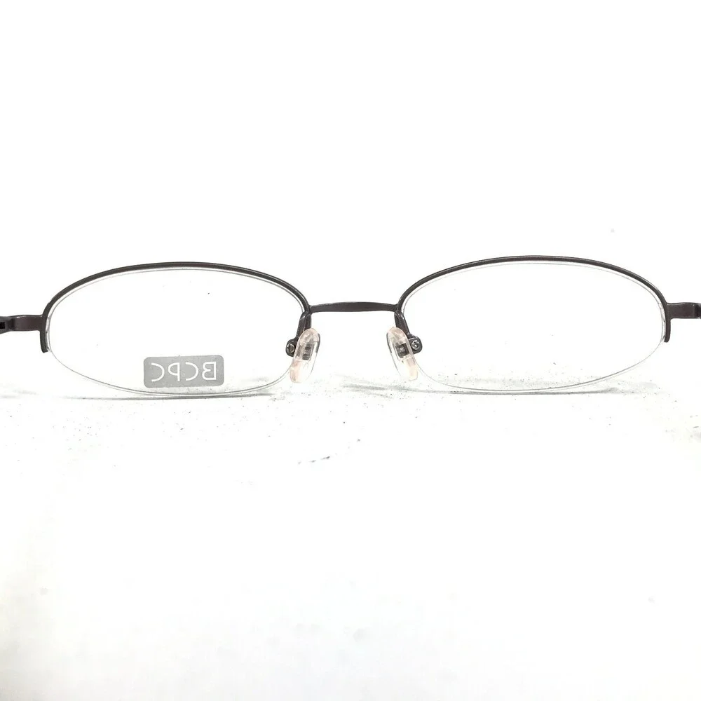 BCPC BP-179 COL.19 Eyeglasses Frames Gray Purple Round Oval Half Rim 48-18-132